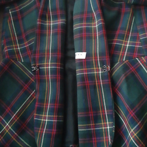 Trina Turk Plaid Green blazer size 4 - Picture 4 of 4